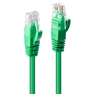 Afbeelding van LINDY 48045 RJ45 Netwerkkabel, patchkabel CAT 6 U/UTP 0.30 m Groen Snagless 1 stuk(s)
