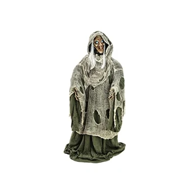 Afbeelding van Europalms Halloween Decoratie Versiering Accesoires heks green 145x70x66cm