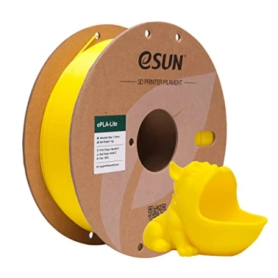 Afbeelding van eSUN PLA Lite filament 1,75 mm, gewijzigd, 3D printer, filament, nauwkeurigheid +/ 0,03 spoel van 1 kg printerfilament voor printers, geel