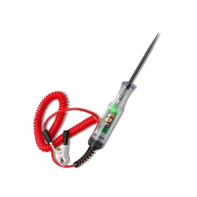 Afbeelding van Ruimooto spanningstester voor auto, 5 120 V DC met krokodillenklem, veerdraad, digitaal lcd display, testlamp auto&#039;s, vrachtwagens, motorfietsen