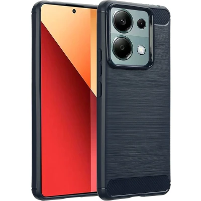 Afbeelding van imoshion Hoesje Geschikt voor Xiaomi Redmi Note 13 Pro (5G) / Poco X6 Siliconen Brushed Backcover Donkerblauw