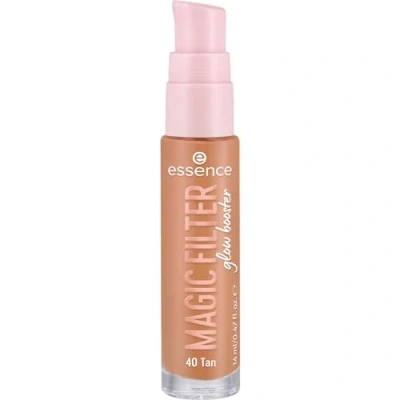 Afbeelding van essence MAGIC FILTER Glow Booster Base nr. 40 voedende nude, kleureffect, verzachtend, natuurlijk, stralend, veganistisch, parfumvrij, alcoholvrij, parabenen, 1 stuk (14 ml)