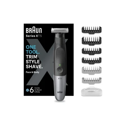 Image de Tondeuse hybride Braun Series X XT5200 Noir et Gris