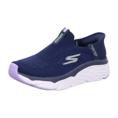Afbeelding van Skechers Performance MAX Cushioning Elite SLIP IN Hardloopschoenen neutraal, Dames, Maat: 38, Navy/lavender Textiel