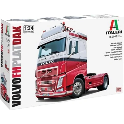 Afbeelding van 1:24 Italeri 3962 Volvo FH4 Truck 4x2 Plat Dak Plastic Modelbouwpakket