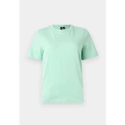 Afbeelding van Vero Moda Vmpaulina Tshirt basic, Dames, Maat: Medium, Birds egg green