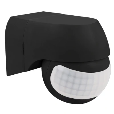 Afbeelding van LED Bewegingsmelder buiten muur opbouw zwart IP44