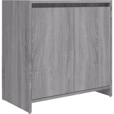 Afbeelding van Badkamerkast 60x33x61 cm bewerkt hout grijs sonoma eikenkleurig