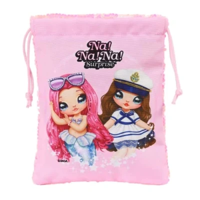 Afbeelding van Lunchtrommel Na!Na!Na! Surprise Sparkles Zak Roze (20 x 25 cm)