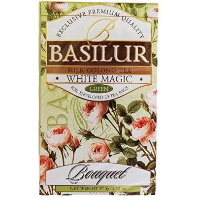 Afbeelding van Basilur White Magic Theezakjes (2 x 25 theezakjes) Ceylon