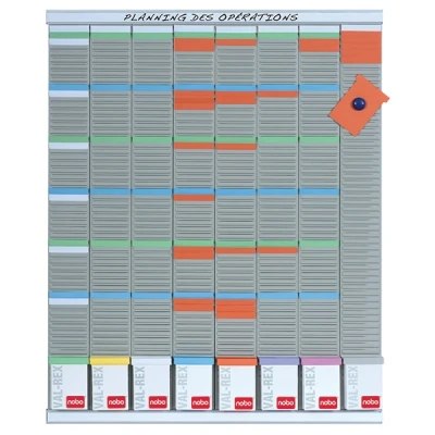 Image de Nobo T kaart Planningset Weekplanner 8 Kolommen 54 Sleuven