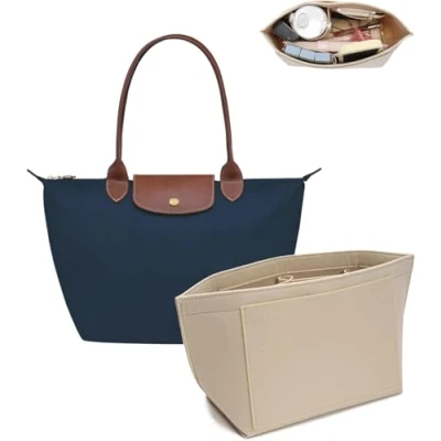 Afbeelding van Umiup Zakorganizer Voor Longchamp Le Vouwen vilten handtas organizer met multifunctionele vakken Grote capaciteit Large/Medium/Small