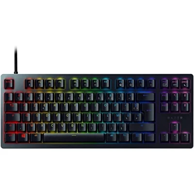 Image de Razer Huntsman Tournament Edition clavier rétro éclairé USB C AZERTY Français commutateur : Linear Optical