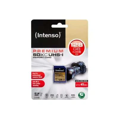 Image de Intenso Premium Carte mémoire flash 128 Go UHS Class 1 / Class10 SDXC I