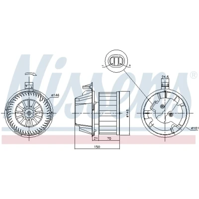 Afbeelding van Nissens Kachelventilator 87384