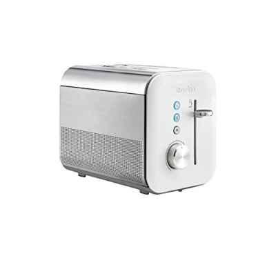 Afbeelding van Breville Broodrooster 2 sneden High Gloss collectie met verstelbaar mechanisme voor toast/heffen wit [VTT676]