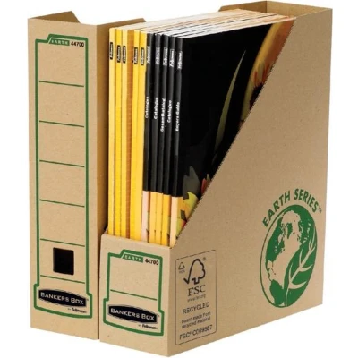 Afbeelding van Tijdschriftcassette Bankers Box Earth A4 80mm bruin