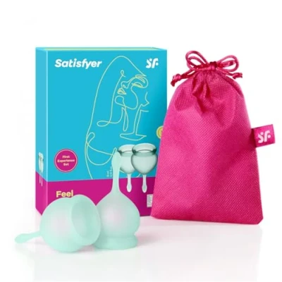 Afbeelding van Satisfyer Feel Good Menstruatie Cup Donker Groen