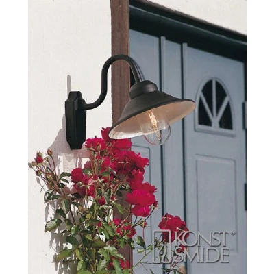 Afbeelding van Konstsmide Vega 556 750 Buitenlamp (wand) Spaarlamp, LED E27 60 W Zwart