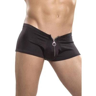 Afbeelding van Male Power Short met Rits black L/XL