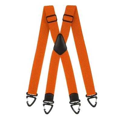 Afbeelding van Olata Robuuste X bretels met kunststof karabijnhaken, 4 cm, Oranje