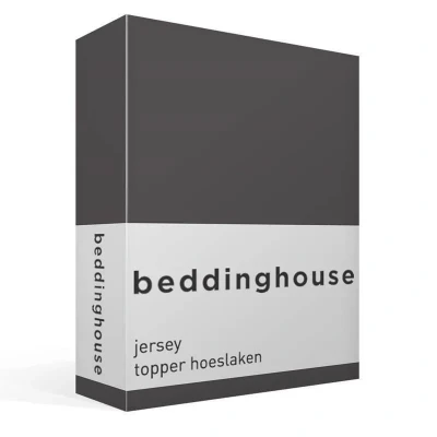 Afbeelding van Beddinghouse Topper Hoeslaken Jersey Anthracite 180 x 200/220