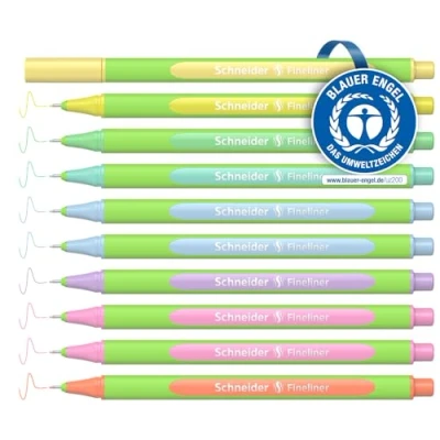 Afbeelding van Schneider fineliner Line Up 0,4mm pastel doosje 10 stuks S 191090