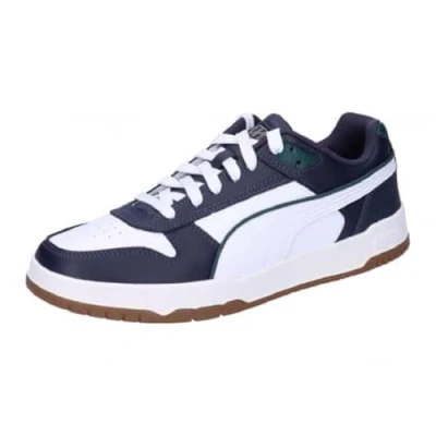 Afbeelding van PUMA Rbd Game Low Sneakers, uniseks, laag, marineblauw, wit, donkere mirte