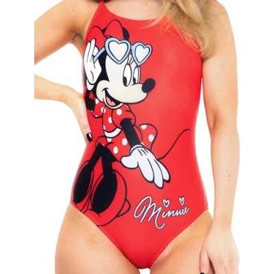 Afbeelding van Disney badpak Zwemmen Minnie Mouse Eendelige damesbadpakken voor de zomer, Rood