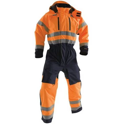 Image de Combinaison manches longues haute visibilité orange/marine
