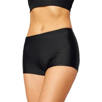 Afbeelding van Merry Style HI Leila Dames Zwembroek Zwemshorts Bikinibroekje Elastische tailleband Polyamide &amp; Elastaan Zwart (9240) 46