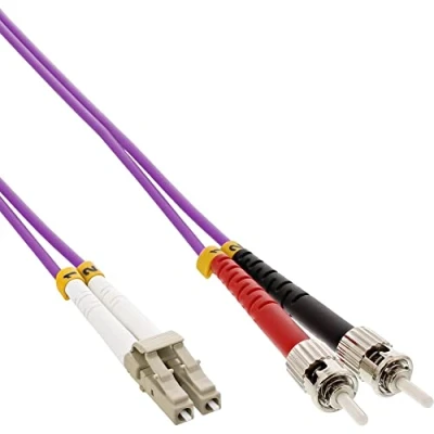 Afbeelding van InLine Glasvezel duplex kabel LC/ST 50/125um OM4 20m (CAT6, 20 m), Netwerkkabel