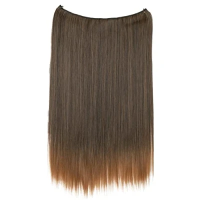 Afbeelding van CAISHA by PRETTYSHOP E121 haarverlenging, 50 cm, met elastische band, glad, hittebestendig, gemengd bruin, cm