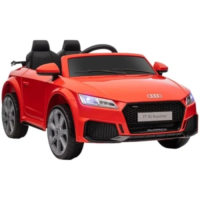 Afbeelding van HOMCOM Elektrische kinderauto TT RS 12V 30W V. Max. 3 km/u afstandsbediening, met licht en geluidseffecten, rood.