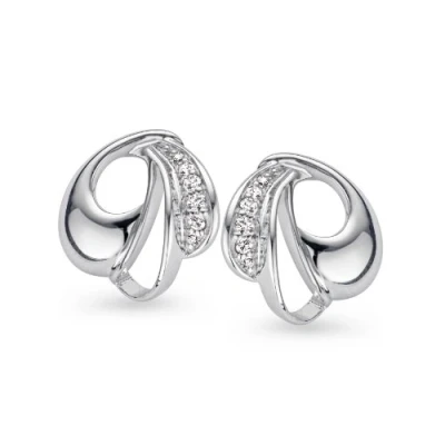 Afbeelding van Orphelia ZO 5024 Oorstekers Zilver 925 Zirkonia 1.8 cm