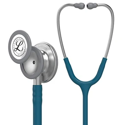 Image de 3M Littmann 5623 Classic III Stéthoscope de surveillance, Pavillon/tige/casque,tube bleu Caraïbes, 69 cm,