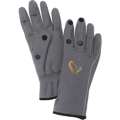 Afbeelding van Savage Gear Softshell Glove Grey Maat : Medium