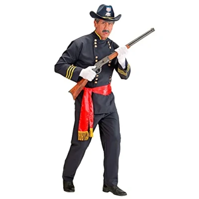 Afbeelding van Widmann Generaal Kostuum Cavalerie Man Zwart Medium Carnavalskleding Verkleedkleding