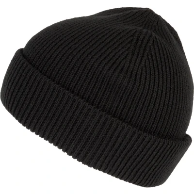 Afbeelding van K up Geribde muts met dubbele omslag KP951 Black