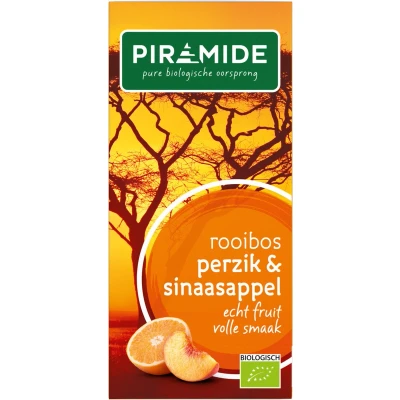 Afbeelding van Piramide Thee Rooibos Perzik &amp; Sinaasappel 20ZK