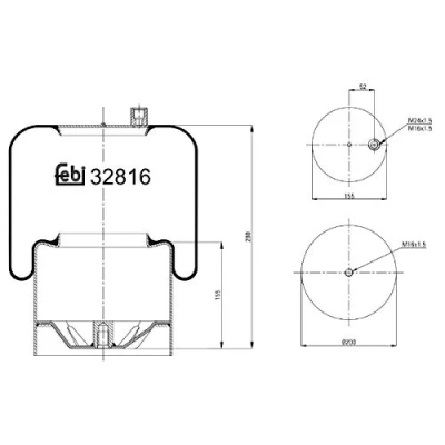 Afbeelding van Febi Bilstein Veerbalg 32816