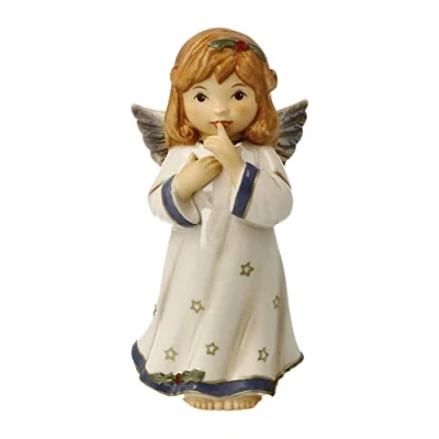 Afbeelding van Goebel Kerst Decoratief beeld / figuur Kerststal Engel Beschermengel Aardewerk 11cm