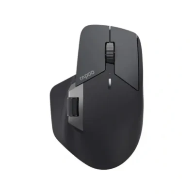 Afbeelding van Rapoo MT760M Draadloze muis, 4000 dpi, milieuvriendelijke sensor, ergonomische oplaadbare batterij, voor pc en Mac, grijs/zwart