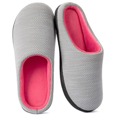 Afbeelding van RockDove W302 damespantoffels, grijs en roze