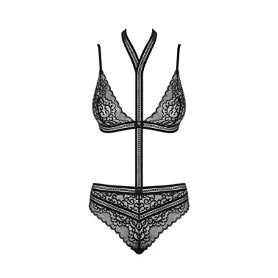 Afbeelding van Obsessive Ailay minimalistische Teddy Erotische Body Maat L/XL Zwart