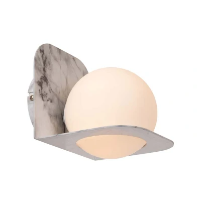 Afbeelding van Lucide DAVY Wandlamp Badkamer 1xG9 IP44 Grijs
