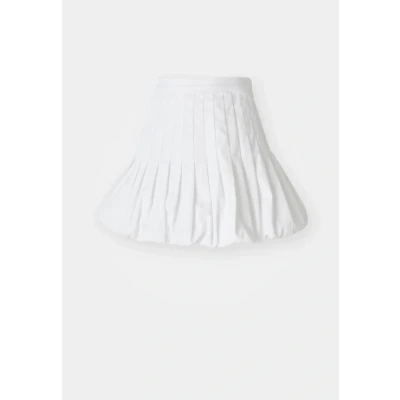 Afbeelding van Sandro dames Minirok met plooidetail in de kleur Wit, maat: 38