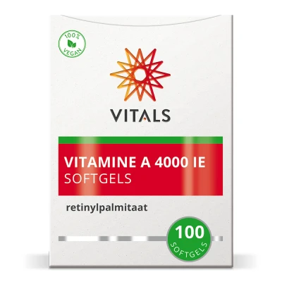 Afbeelding van Vitals Vitamine A 4000ie Softgels