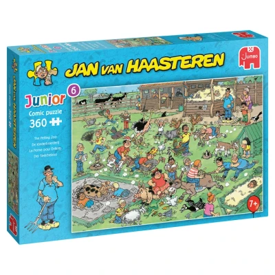 Afbeelding van Jan van Haasteren Junior De Kinderboerderij puzzel 360 stukjes Kinderpuzzel
