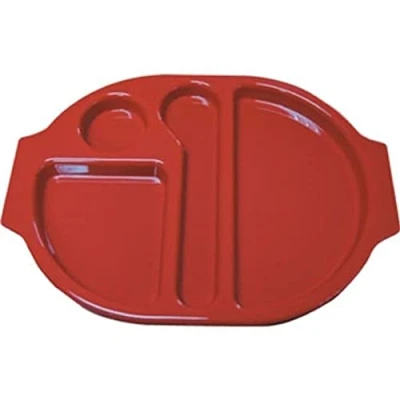 Afbeelding van Kristallon dienbladen met vakken 37,5x27,8cm rood